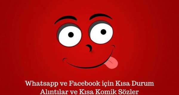 Whatsapp ve Facebook için Eğlenceli Kısa Durum ve Komik Mesajlar! İşte En Güncel Seçenekler